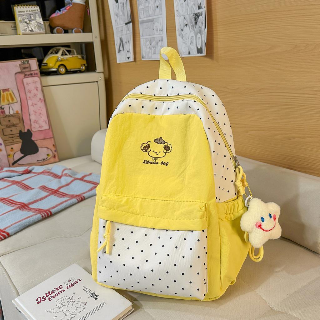Zaino nuovo stile college ragazza zaino carino semplice versatile zaino a colori contrastanti donna viaggio leggero zaino alla moda