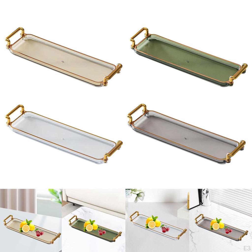 Elegant Serving Tray with Handles for Entertaining and Home Decor