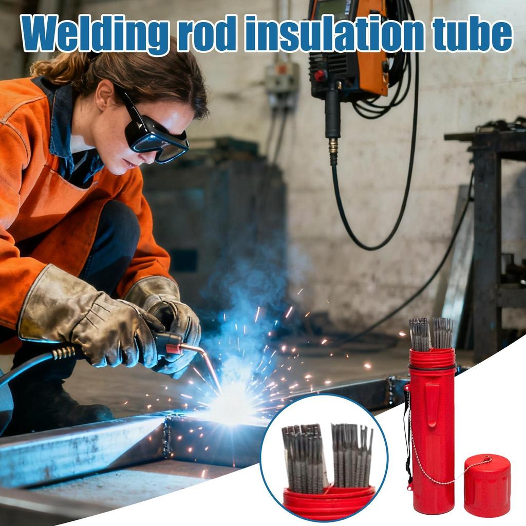 Welding Rod Holder 4.5kg Capacity Portable Container Welding Rod Holder Tube Welding Rod Storage Canisters Welding Rod Organizer