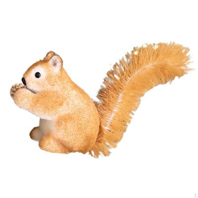 Christmas Squirrel Decor Tree Ornament Collection Tabletop Decoration for Holiday Hotel