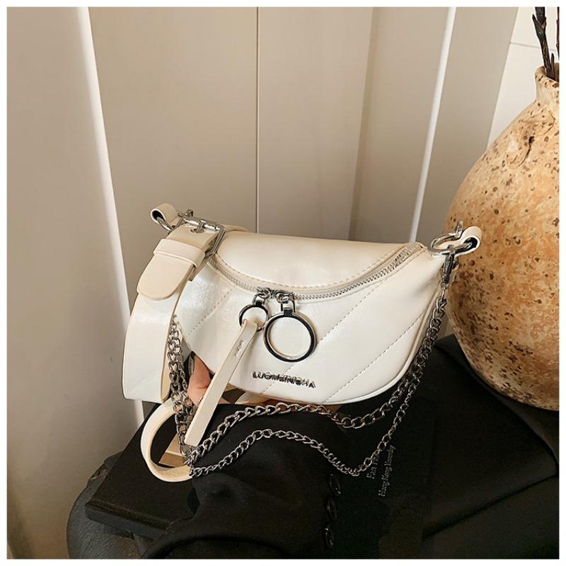 

Exquisite niche design bag women s bag new versatile messenger breast bag dumpling bag белый