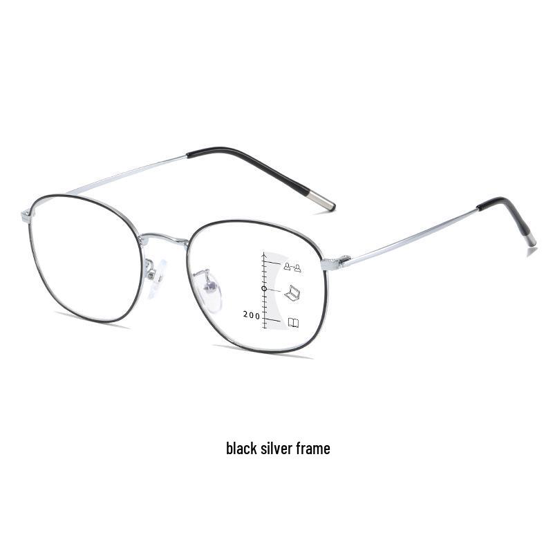 Ultra-light Anti-Blue Light HD Progressive Reading Glasses for Men - Multi-Focus Eye Protection for Near and Distance Vision