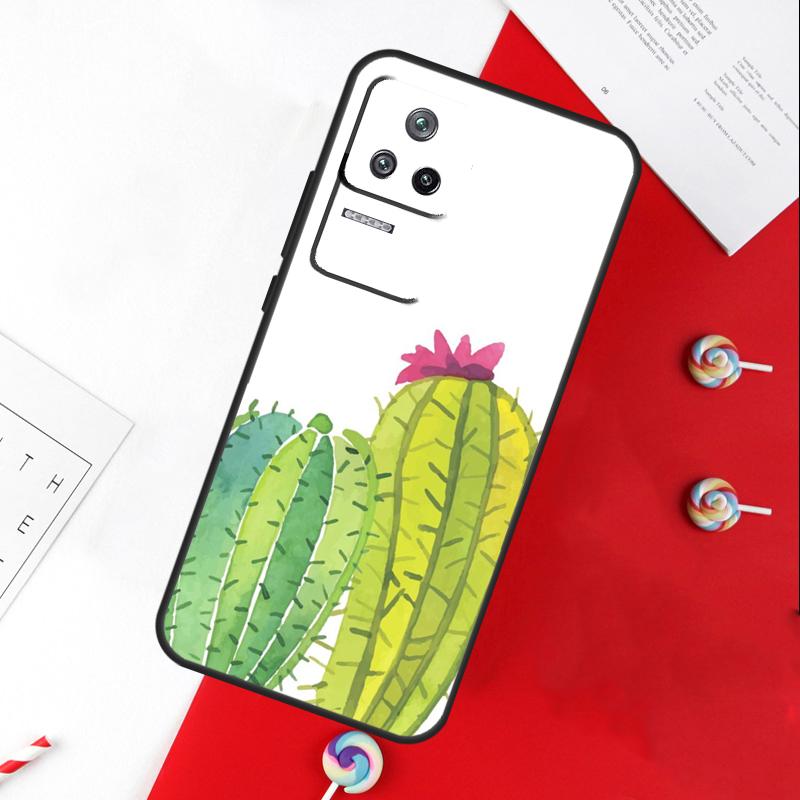 CACTUS BANANA RETRO VINTAGE SUMMER Cover For Xiaomi 14 Ultra 15 13 11T 12T 13T 14T Pro POCO X7 Pro X3 X5 X6 M6 F5 F6 Pro Case