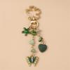 Cute Enamel Flower Butterfly Pendants for Key Holder Women Girls Decor DIY Jewelry Gifts Bag Charm
