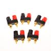 1/5Pcs Banana Plugs Couple Terminals Red Black Connector Amplifier Terminal Binding Post Banana Speaker Plug Jack