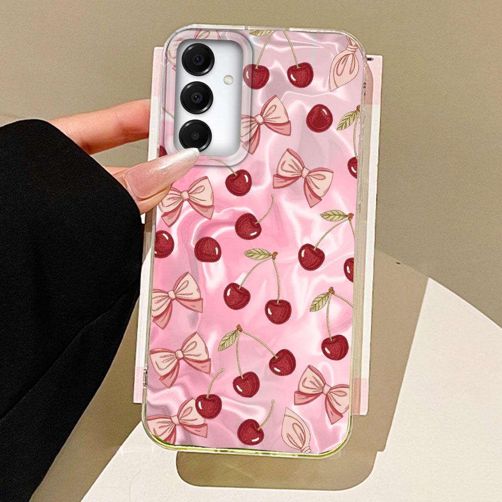Summer Cherry Fruit Women Girls Phone Case for Samsung Galaxy A55 A56 A36 A26 A16 A53 A06 A14 A24 A34 A54 A15 A25 A35 A12 Cover