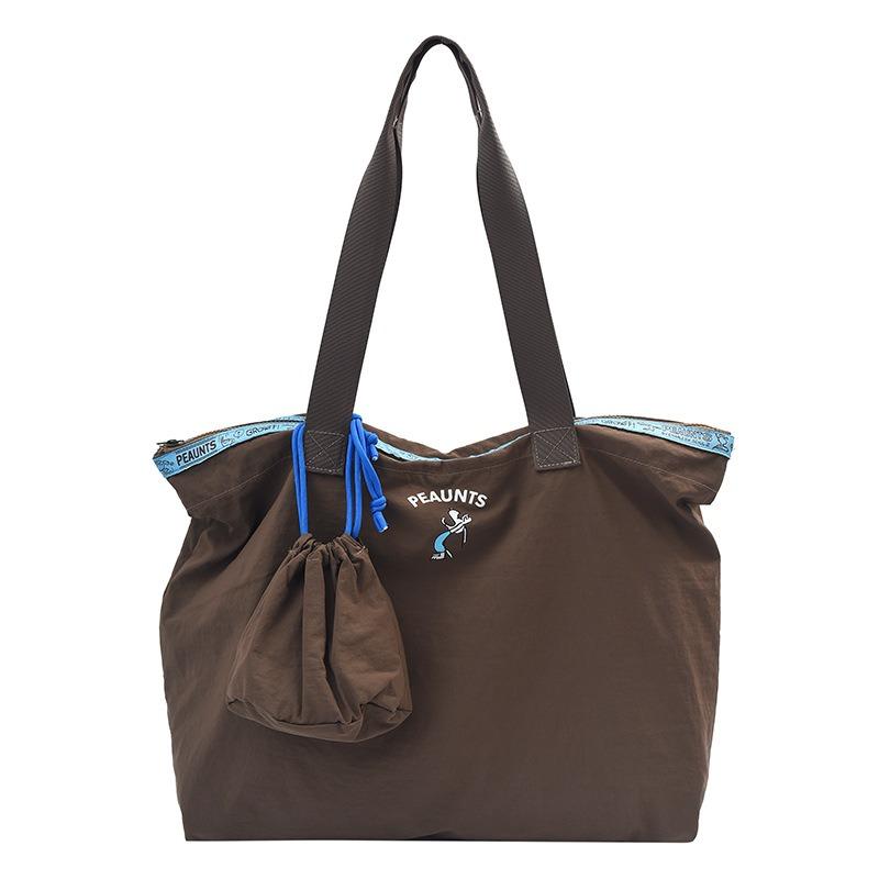 New tote bag large-capacity shopping bag daily portable simple casual splicing printed women's mother and child bag