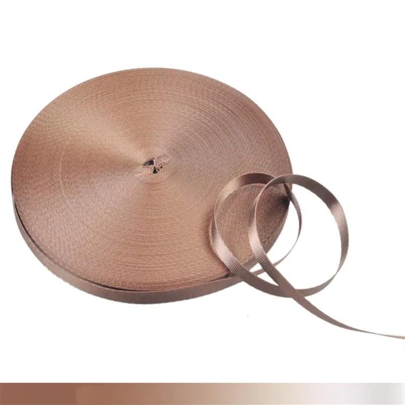 Meetee 45Meters 10-20mm Colored Nylon Webbing Tape Handbag Strap Ribbon Gift Packing Decoration Band Sewing Garment Accessories