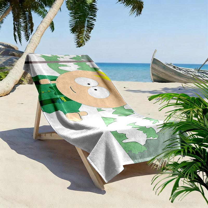 Butters Print Beach Towel, Large Soft Quick Dry Towel for Beach Camping Swimming