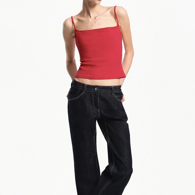 RAREL Classic Square Neck Camisole - Spring 2026 Fashion S красный