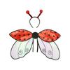 Ladybug Cosplay Wing Universal Ladybird Dress-Up Wing Fairy Wing Costume Accessories for Stage Performance Halloween Parties Photo Props