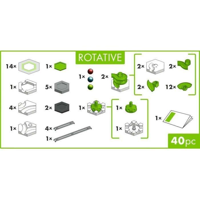 Jeu de construction - Ravensburger - Gravitrax - GO Rotative - 40 pièces - Pour enfants de 8 ans et plus