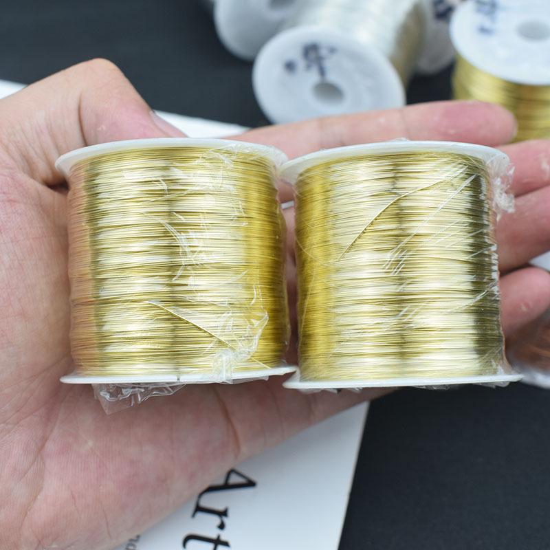 100m Copper Wire for DIY Jewelry, Beading, Hairpin Crafting, and Flower Shaping