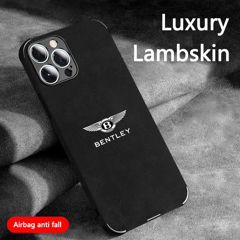 B-Bentley-B LOGO Suede All-inclusive Phone Case Cover For Bentley for iPhone 11 12 13 14 15 16 17 Pro X XR XS Max Mini 7 8 Plus