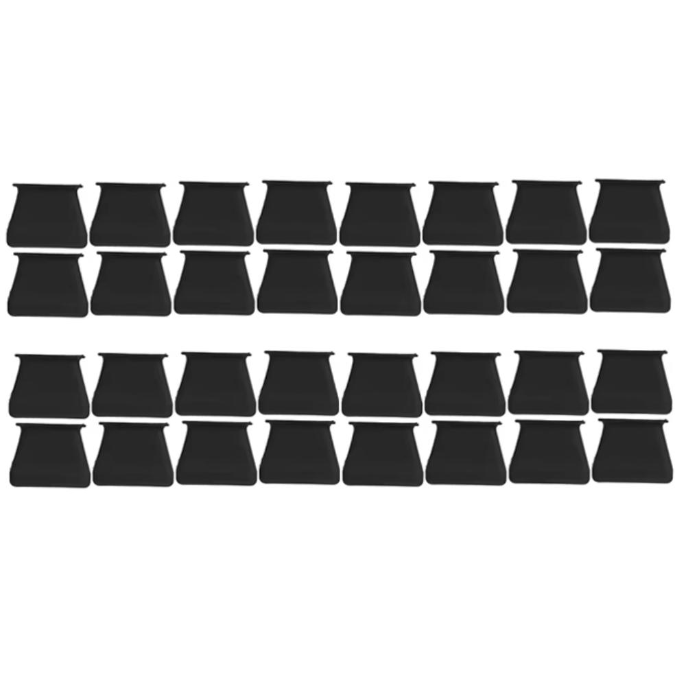 24PCS Noise Reduction Furniture Legs Protectors Anti Scratch Floor Protectors  Hardwood Floors S чёрный