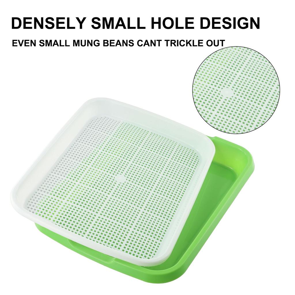 Plastic Sprouting Tray Pots Props Set Tools Accessory Cells