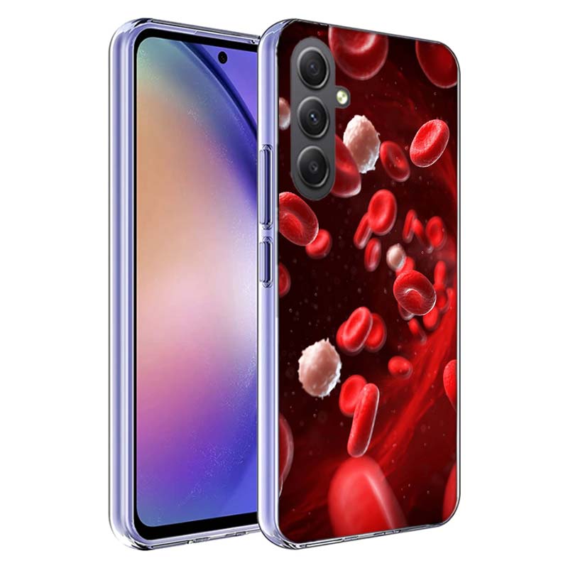 Blood Platelets Under Microscope Phone Case for Samsung A17 A37 A57 A07 A16 A26 A36 A56 A06 A02S A12 A22 A32 A52S A04S A14 A24 A