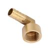 G1Celsius2 Female Thread Brass Elbow Hose Barb Coupling Connector Joint Adapter Fitting(8mm)
