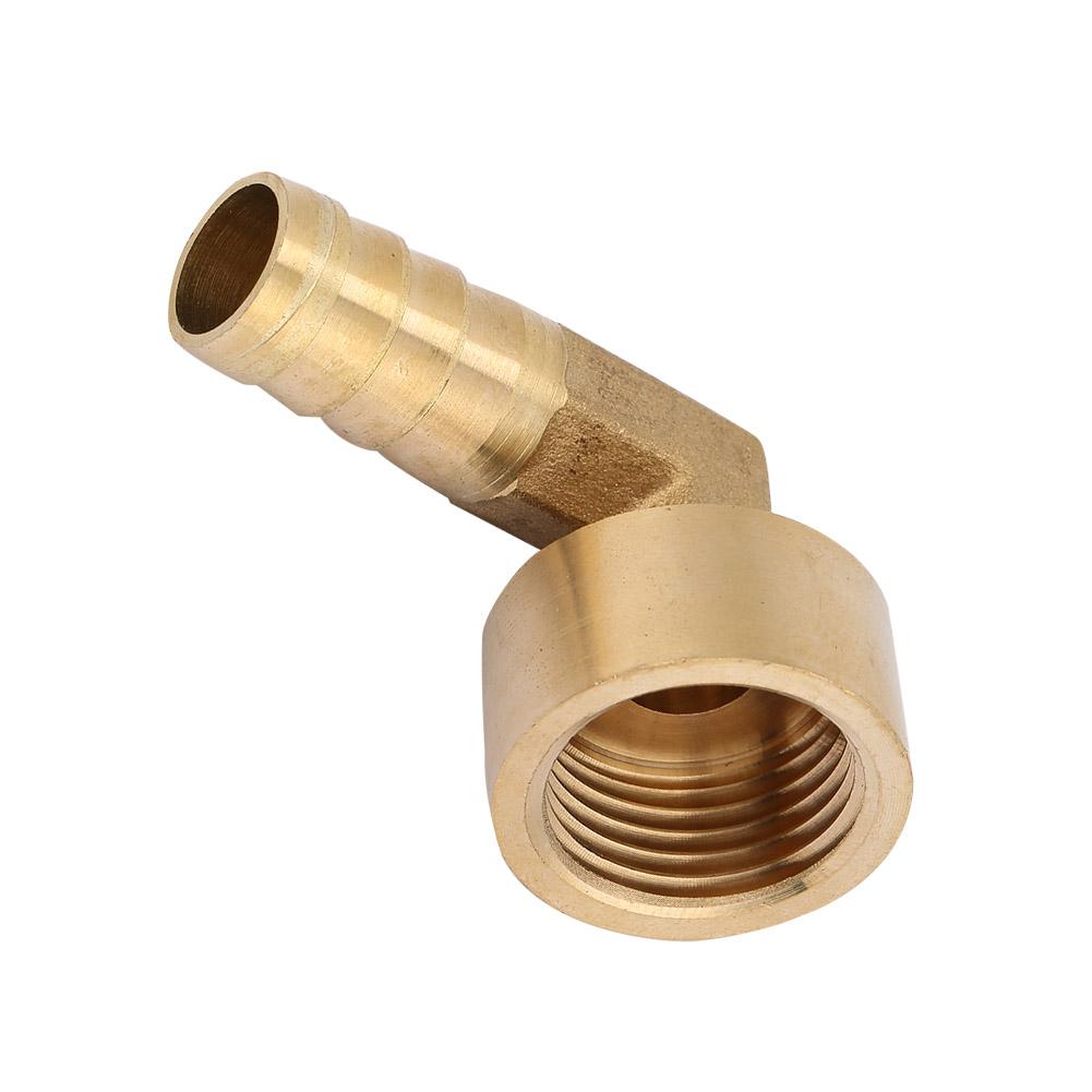 G1Celsius2 Female Thread Brass Elbow Hose Barb Coupling Connector Joint Adapter Fitting(8mm)