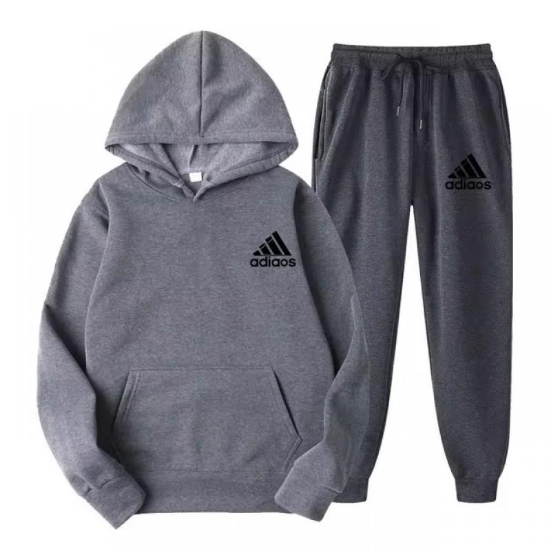 

Unisex Hooded Sweatshirt Loose Long Sleeved Pants Casual Sports Matching Set Fashionable XXXL