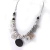 NOA [G5988] - Designer Necklace 'Nora' Black Beige