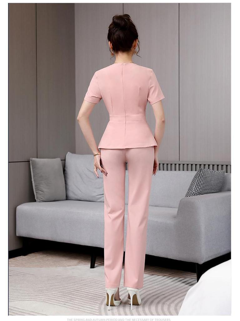 Uniforme Estiva per Salone di Bellezza e Spa - Set di Alta Gamma per Tecnico di Massaggio ai Piedi