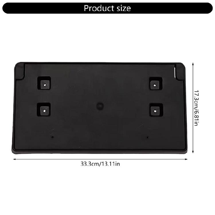 License Plate Retainer Fixed Base Support Bracket Holder Secure Mount Rack No Drilling Required Suitable For 68295610AA