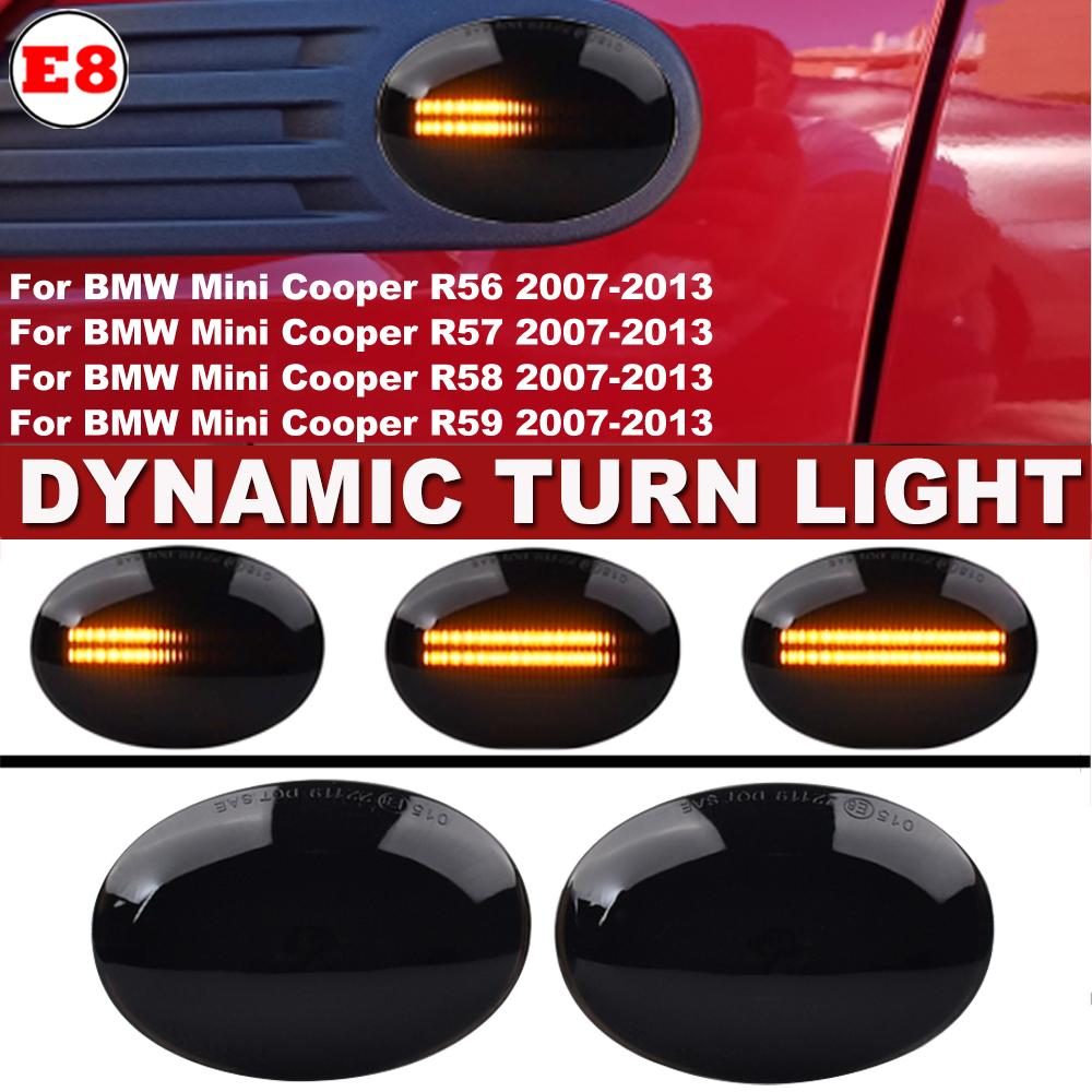 Repeater Blinker Sequential Light for MINI Cooper R56 R57 R58 R59 CL-R56-LSM-SM LED Dynamic Side Marker Turn Signal Light
