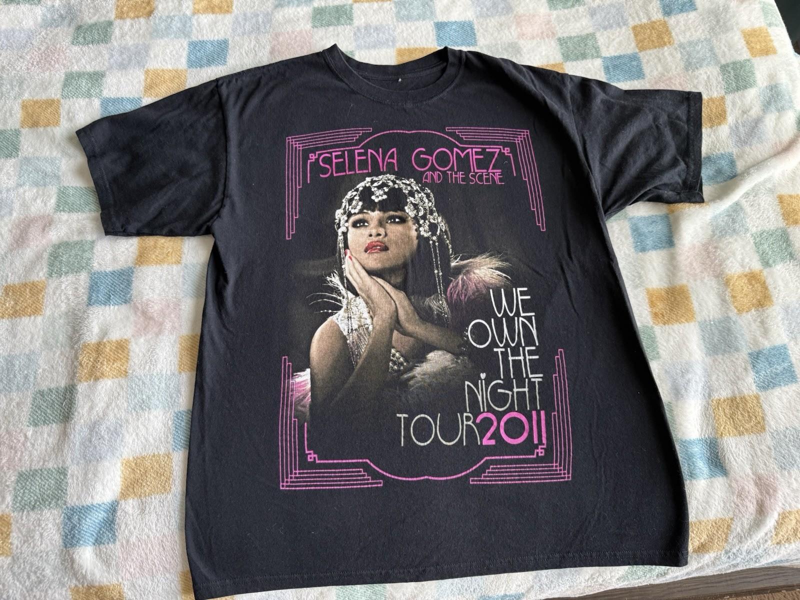 Selena Gomez We Own The Night Tour 2011 Tee T-Shirt Large L