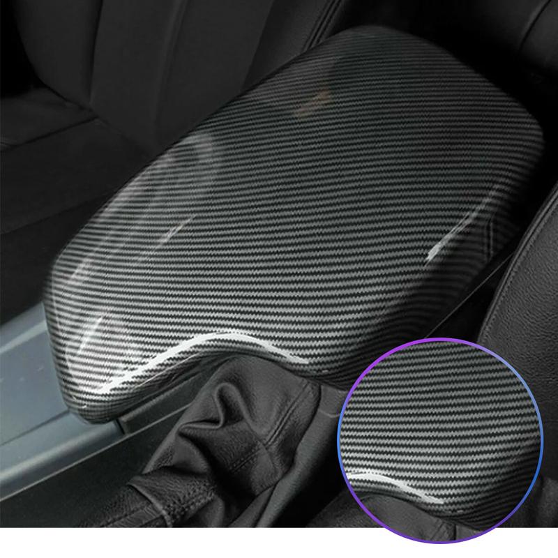 ABS Carbon Fiber Color Center Console Armrest Storage Box Protection Cover Trim For BMW F30 F32 F34 3 4 Series 2013-