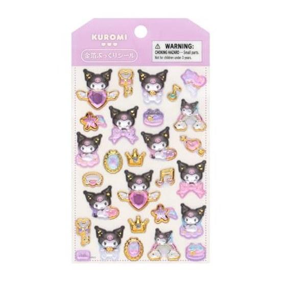 Sanrio Gold Leaf Puffy Stickers Kuromi Suitable ages 3 up 226301