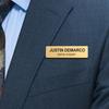 Benutzerdefinierte magnetische Namensschilder Gravierte personalisierte Namensschilder mit Magnet oder Nadel - Edelstahl Metall Benutzerdefinierte Namensschilder für Unternehmen oder Mitarbeiter