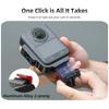 SUNNYLIFE OS-ZJ032 For DJI Osmo 360 Camera L-Type Vertical Horizontal Mount with Magnetic Expansion Adapter