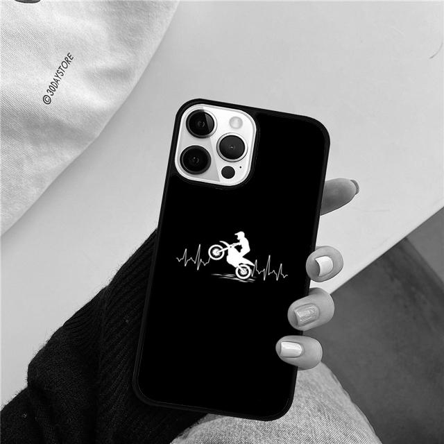 Motorrad Bike Handyhülle Cover Für iPhone 17 Air 15 16 14 13 12 Pro Max 11 Pro Max Plus Hülle Schale