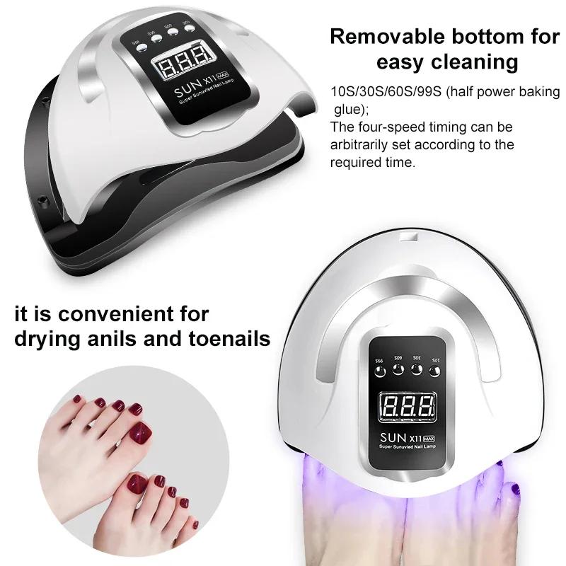 Nail Drying Lamp For Drying 280W Nail Gel Polish Dryer 66 LEDS Drying Machine Auto Sensor UV LED Nail Lamp