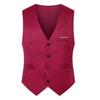 Gilet d'affaires couleur unie pour homme, veste tendance pour marié, gilet de mariage, haut slim, grande taille