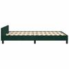 Bed Frame without Mattress Dark Green 120x200 cm Velvet