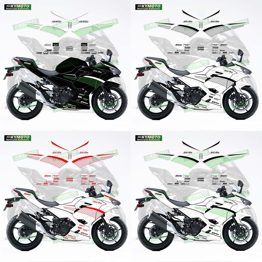 Motorcycle Accessories Fairing Sticker Full Car Kit Decorative Accessories Suitable for NINJA400 ZX-4R ZX4R ZX-25R ZX25R