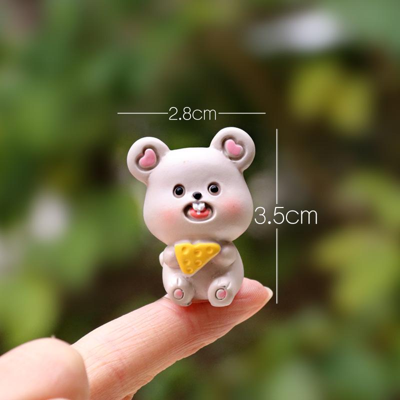 Zodiac Animal Resin Figurine - Creative Desktop & Car Ornament