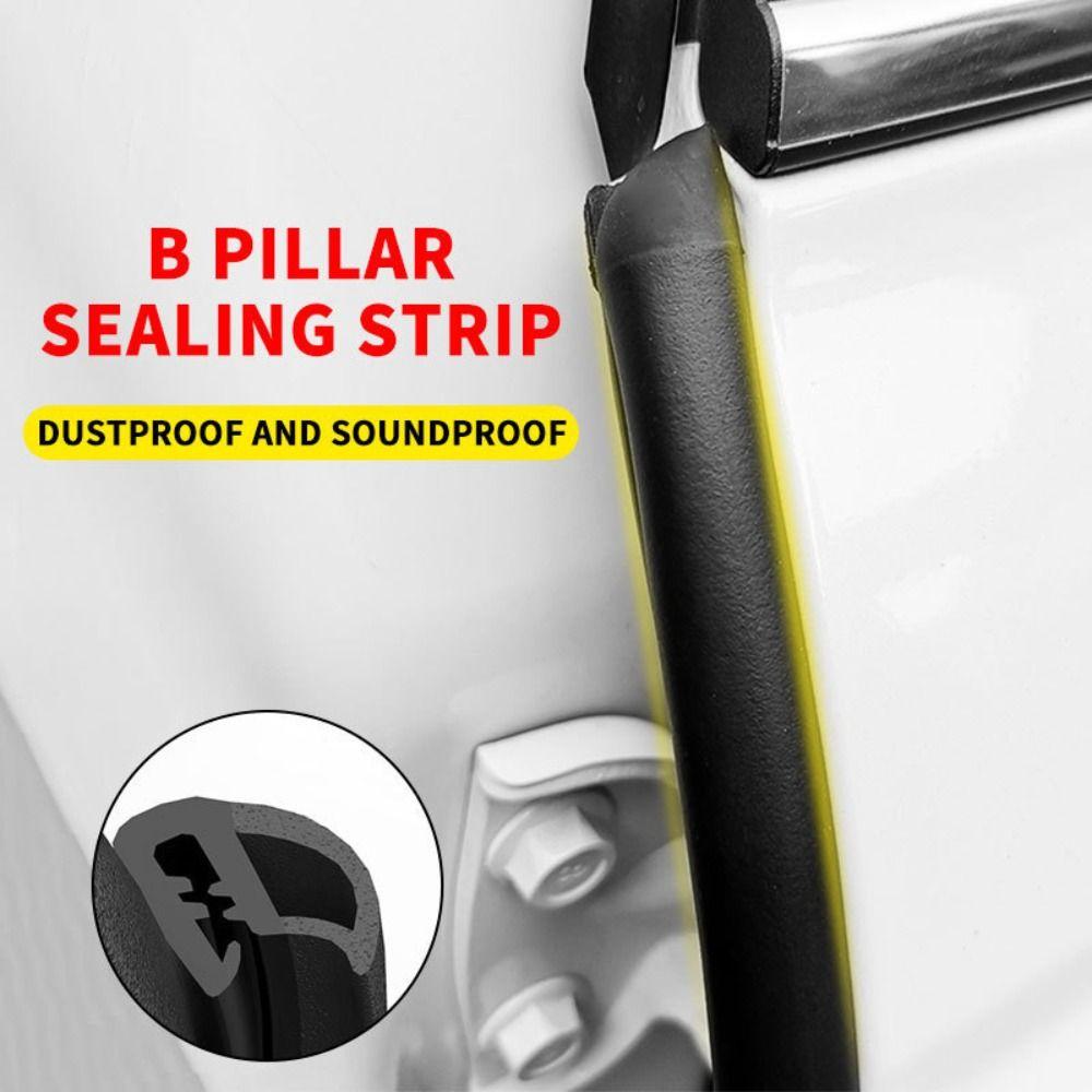 Dust-proof B-Pillar Weatherstrip Waterproof Auto Sealant Strip Durable Car Door Edge Seal Strip