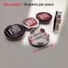 ZLKQ1 4pcs fiat ForFord Car emblem Wheel hub Center Cap Badge covers sticker Decals 54/56/60/62/65mm Styling accessories