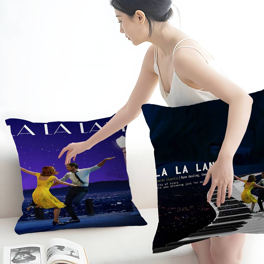 L-La La L-Land Maple Design Cushion Cover Happy Autumn Harvest Decor Holiday Decorati Pillow Cover