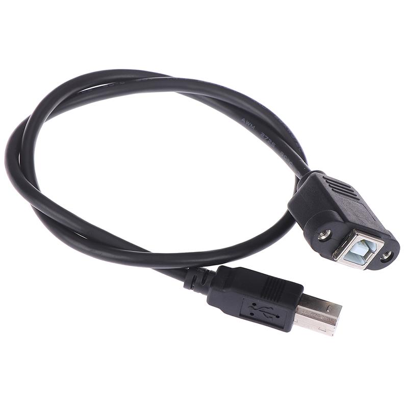 Usb 2.0 Type B Male To Type B Female Printer Extension Cable With Panel Mount