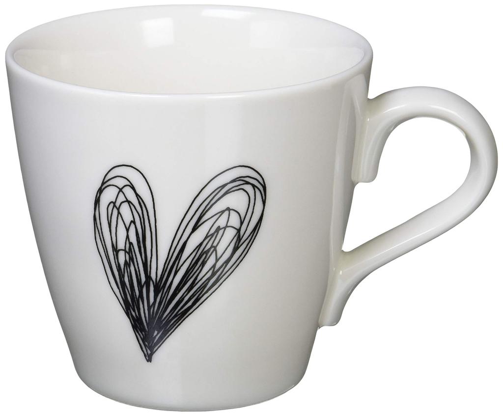 Mug Hogdseirrs Scroll Heart noir 10113