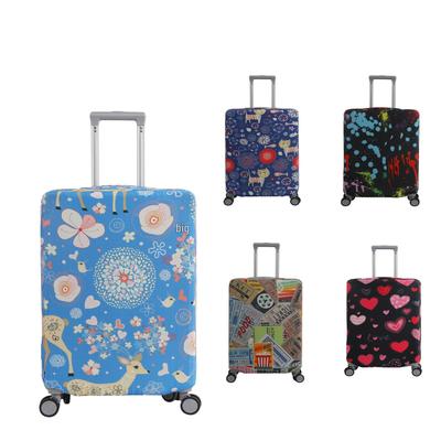 High Elastic Milk Silk Luggage Cover - Dustproof, Wear-Resistant, Digital Print Protective Trolley Case Cover