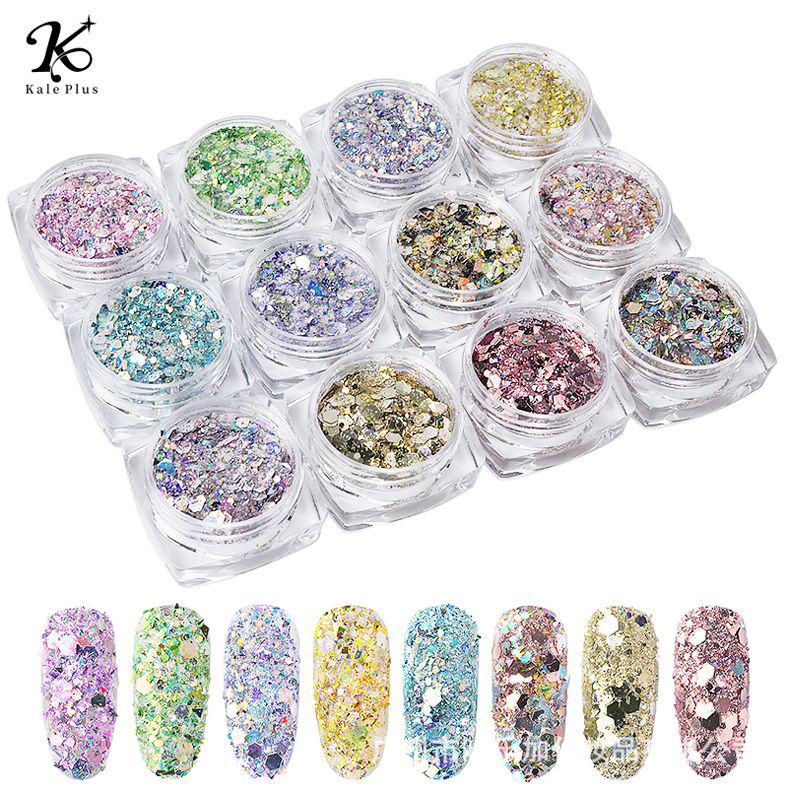 

Корейские блестки, меняющие цвет: 12 оттенков крупных пайеток