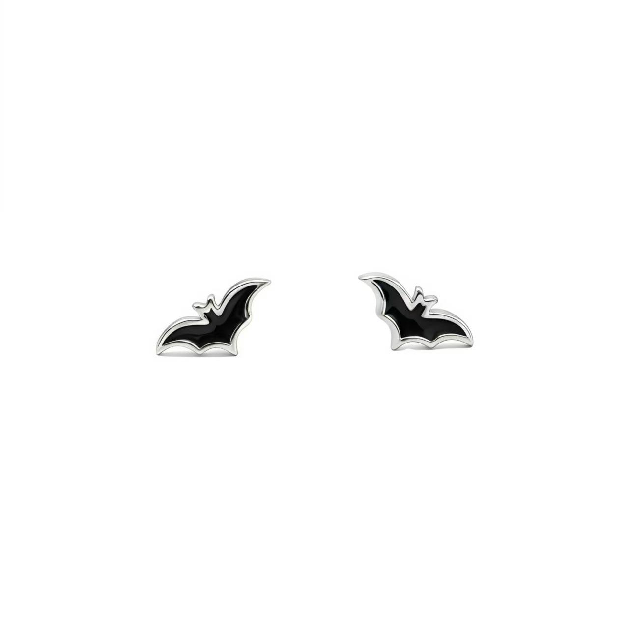 

High-End S925 Silver Ghost Pumpkin Bat Halloween Earrings: Unique Minimalist Cartoon Studs for Women S925 Silver