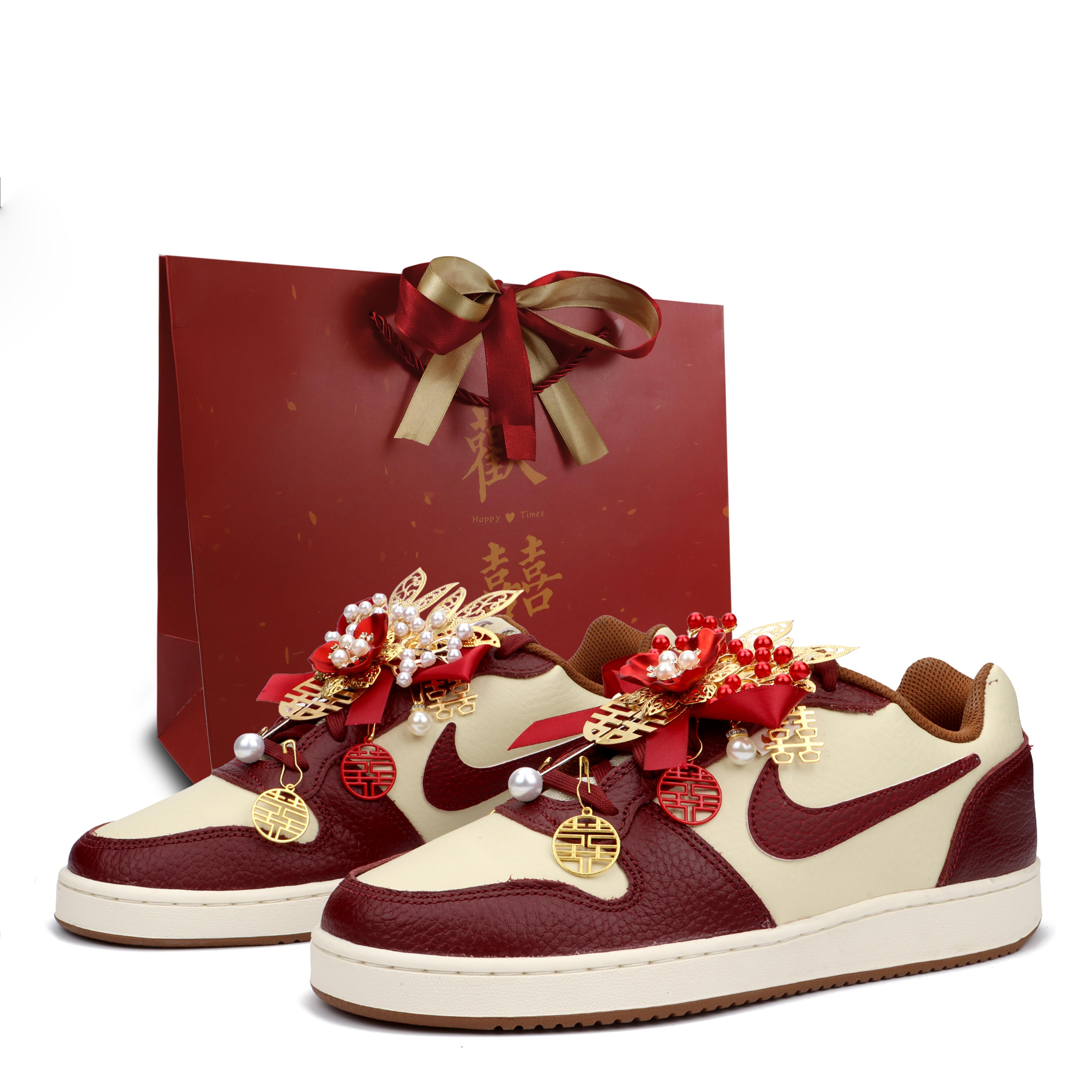 

Nike EBERNON Heaven s Perfect Match Slip Resistant Cushioning Low top Skateboard Shoes Men s Burgundy IB4644-261(Team900-) 42.5