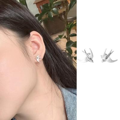 Ohrstecker Klein Mode Cooles Design Vogel Tier Ohrringe Mit Einem Einzigartigen Design Durch Die Wolke Schwalben Ohrstecker