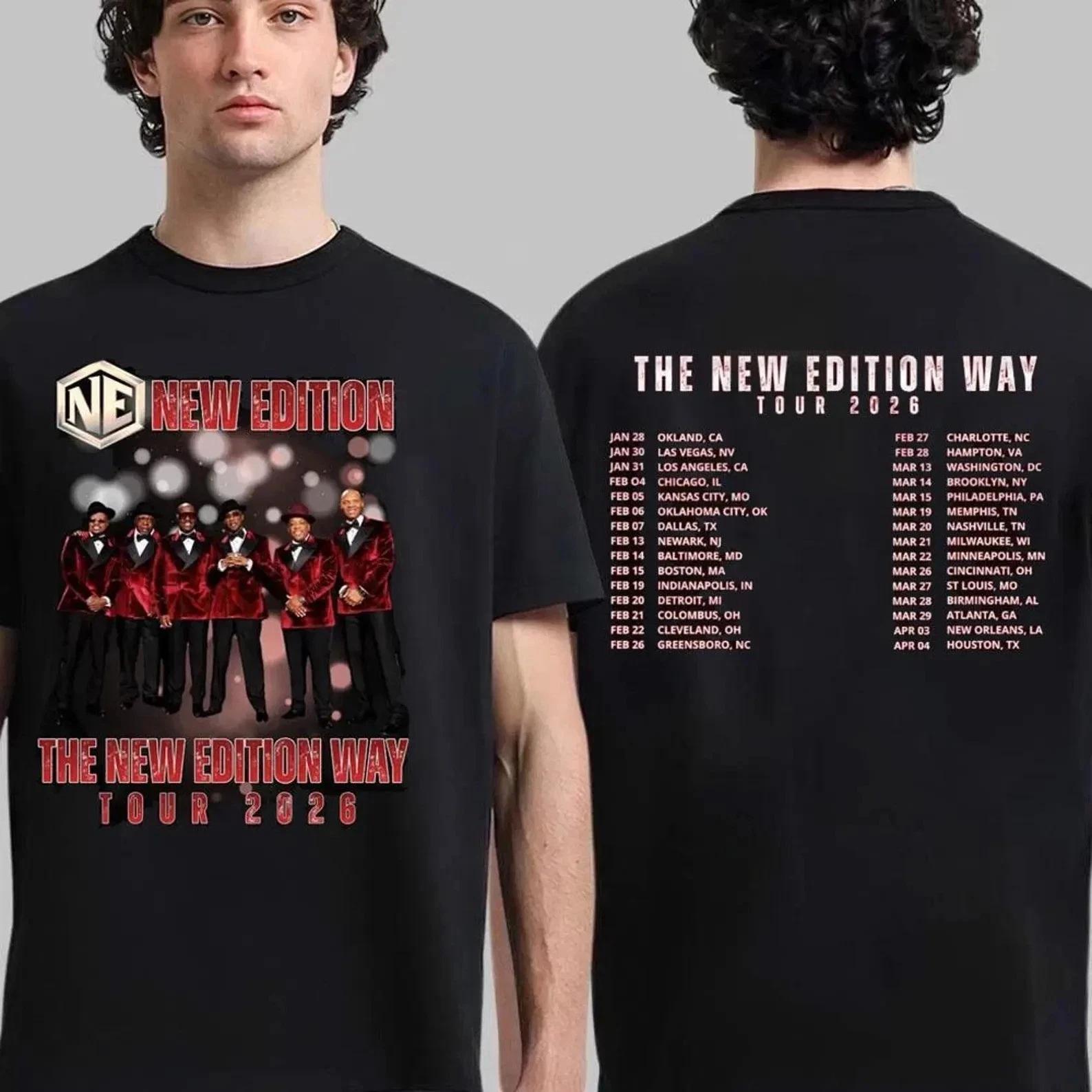 New Edition Way Tour 2026 Shirt, NE R&B Group Concert T-Shirt S